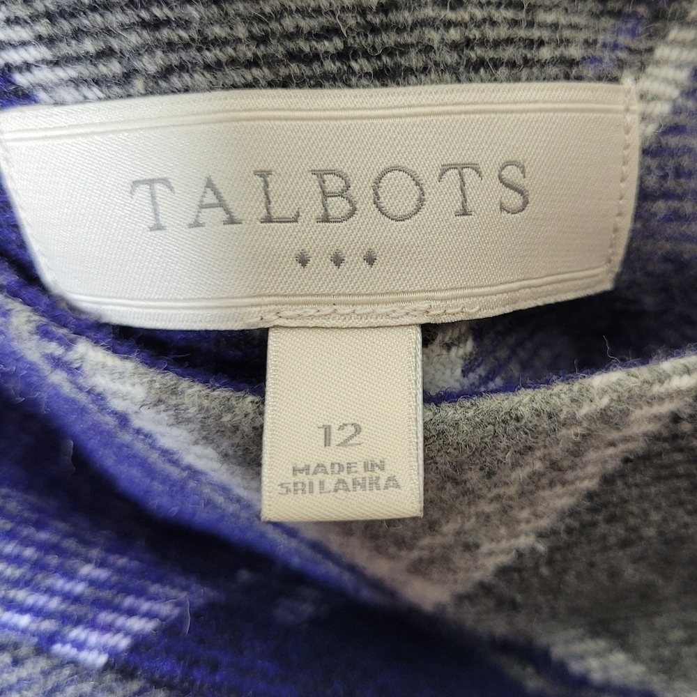 Talbots Plaid Knit Pencil Skirt NWT Size 12 - Picture 6 of 10